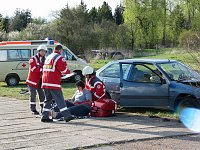 Mit Blaulicht durch Berka Bild: Mit Blaulicht durch Berka