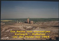 Geschichte Kaliabbau Roßleben Bild: Geschichte Kaliabbau Roßleben