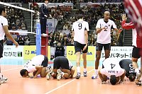Die Ägypter am Netz und am Ball Bild: Die Ägypter am Netz und am Ball