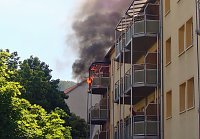 Bild: Brand in der Borntalstra&szlig;e (2)