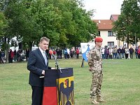 Soldaten verabschiedet Bild: Soldaten verabschiedet