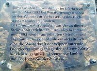 Schrift Mühlstein Bild: Schrift Mühlstein
