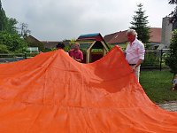 Sonnensegel für Bebraspatzen Bild: Sonnensegel für Bebraspatzen