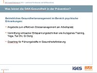Entwicklung Krankenstand in der Region Bild: Entwicklung Krankenstand in der Region