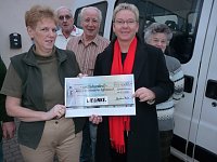 Spendenscheck Die Linke Bild: Spendenscheck Die Linke