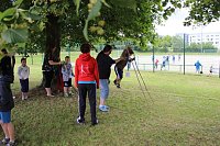 Bild: Musikalische Unterst&uuml;tzung kam vom Fanfarenzug.