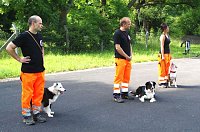 Bild: Rettungshundestaffel begeisterte Alterskameraden.