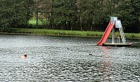 Abbaden am Bebraer Teich Bild: Abbaden am Bebraer Teich