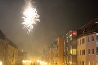 Bild: Feuerwerk &uuml;ber Sondershausen
