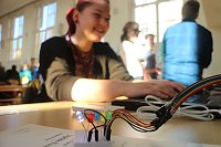 An der Hochschule Nordhausen präsentierten heute Schülerinnen und Schüler ihre Projekte für den 13. Regionalwettbewerb "Jugend forscht" Bild: An der Hochschule Nordhausen präsentierten heute Schülerinnen und Schüler ihre Projekte für den 13. Regionalwettbewerb "Jugend forscht"