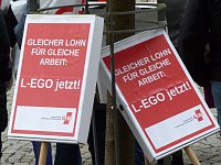 Bild: Warnstreik in Nordhausen