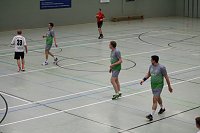 Bild: Handballer beim Derby (Halbzeit)
