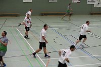 Bild: Handballer beim Derby (Halbzeit)
