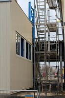 Bild: Neue Seilfahrtsbr&uuml;cke wird montiert