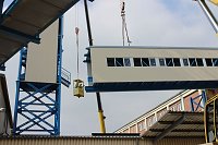 Bild: Neue Seilfahrtsbr&uuml;cke wird montiert