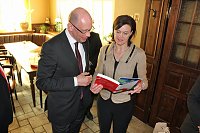 Bild: Tiefensee informiert sich &uuml;ber Geolift