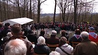 Bild: Gedenken zum 70. Jahrestag der Befreiung des KZ Mittelbau-Dora