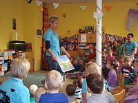 Bild: Gl&uuml;ckauf-G&auml;rtner bei den Kita Patenkindern
