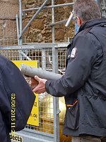 In Wetterfahne und Turmkugel geschaut Bild: In Wetterfahne und Turmkugel geschaut