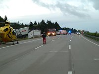 Schwerer Unfall auf der A9 Bild: Schwerer Unfall auf der A9