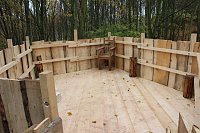 Bild: Richtfest auf dem Abenteuerspielplatz