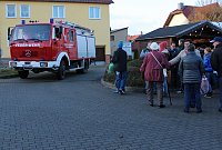 Bild: In Jecha kam der Nikolaus mit der Feuerwehr