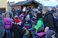 Bild: In Jecha kam der Nikolaus mit der Feuerwehr