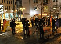 Bild: Demonstration und Gegendemonstration (1)