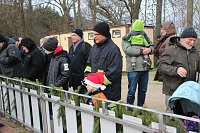 Weihnachtstauchen am Bebraer Teich Bild: Weihnachtstauchen am Bebraer Teich