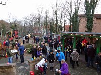 Bild: Weihnachtliche Atmosph&auml;re zum Weihnachtsmarkt in der Kindervilla
