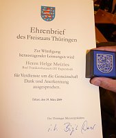 Auszeichnung für Naturschutz Bild: Auszeichnung für Naturschutz