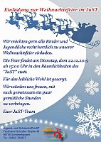 Bild: Weihnachtsfeier im JuST und &Ouml;ffnungszeiten