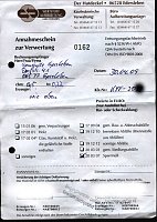 Verwertungsnachweis Bild: Verwertungsnachweis