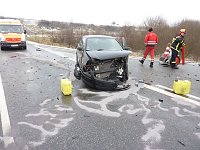 Bild: Unfall an der Anschlussstelle