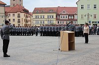 Bild: Vereidigung auf dem Marktplatz