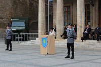Bild: Vereidigung auf dem Marktplatz