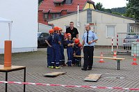 Unwettereinsatz auf Feuerwehrfest in Bebra Bild: Unwettereinsatz auf Feuerwehrfest in Bebra