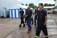 Unwettereinsatz auf Feuerwehrfest in Bebra Bild: Unwettereinsatz auf Feuerwehrfest in Bebra