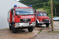 Unwettereinsatz auf Feuerwehrfest in Bebra Bild: Unwettereinsatz auf Feuerwehrfest in Bebra