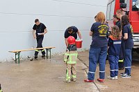 Unwettereinsatz auf Feuerwehrfest in Bebra Bild: Unwettereinsatz auf Feuerwehrfest in Bebra