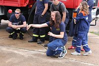 Unwettereinsatz auf Feuerwehrfest in Bebra Bild: Unwettereinsatz auf Feuerwehrfest in Bebra