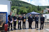 Unwettereinsatz auf Feuerwehrfest in Bebra Bild: Unwettereinsatz auf Feuerwehrfest in Bebra