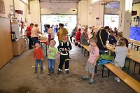 Unwettereinsatz auf Feuerwehrfest in Bebra Bild: Unwettereinsatz auf Feuerwehrfest in Bebra