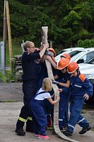 Unwettereinsatz auf Feuerwehrfest in Bebra Bild: Unwettereinsatz auf Feuerwehrfest in Bebra