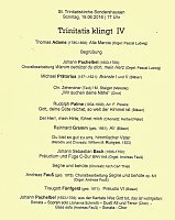 Konzert Trinitatis klingt IV Bild: Konzert Trinitatis klingt IV