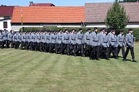Bild: Traumhaftes Sommerwetter bei Vereidigung