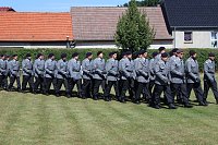 Bild: Traumhaftes Sommerwetter bei Vereidigung
