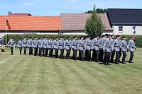 Bild: Traumhaftes Sommerwetter bei Vereidigung