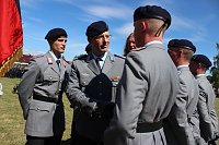 Bild: Traumhaftes Sommerwetter bei Vereidigung