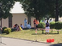 Heißer Tanz der Rettungskräfte Bild: Heißer Tanz der Rettungskräfte